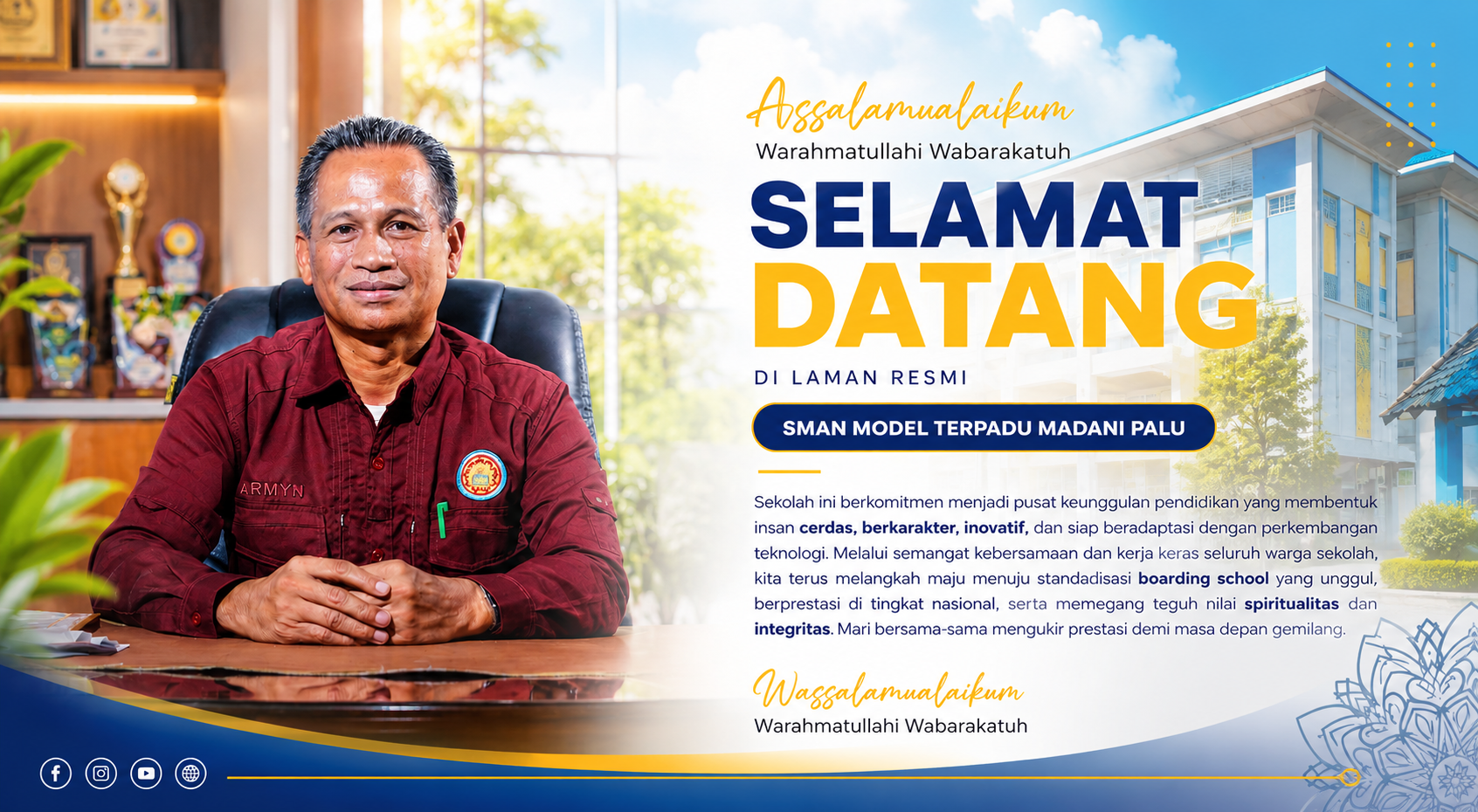 Sambutan Kepala Sekolah SMAN Model Terpadu Madani Palu